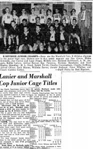 Lanier 1948 Basketball Team0000