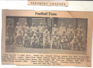 My First Pershing Football Team 1946