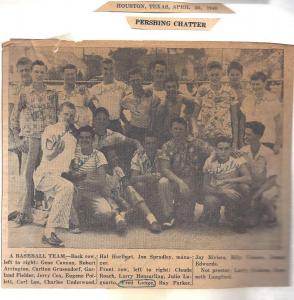 Pershing Softball Team 1948